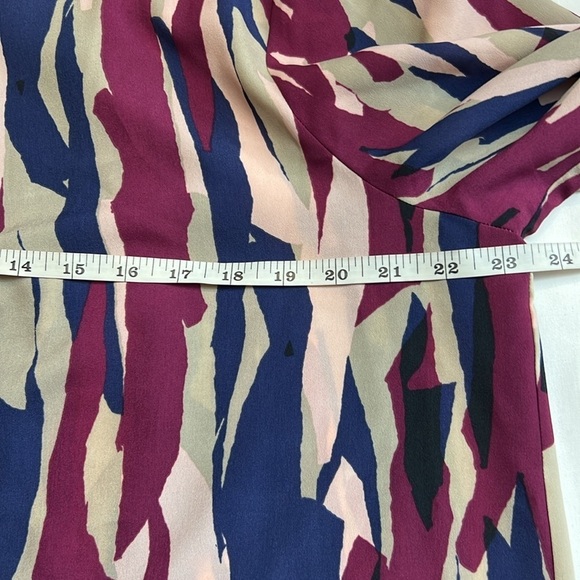 Madison multi print MAISON BORDEAUX Warp Long Sleeve Blouse SZ 1X NEW - Picture 9 of 10